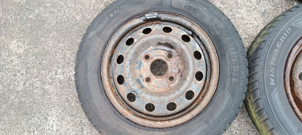 Kia Picanto 155/70 R13 4x13 ET46 4x100 Winterreifen 513003 Räder - Bild 2 von 4