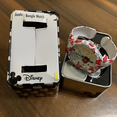 Disney Mickey Mouse Analog Bangle Watch-Working NIB | eBay