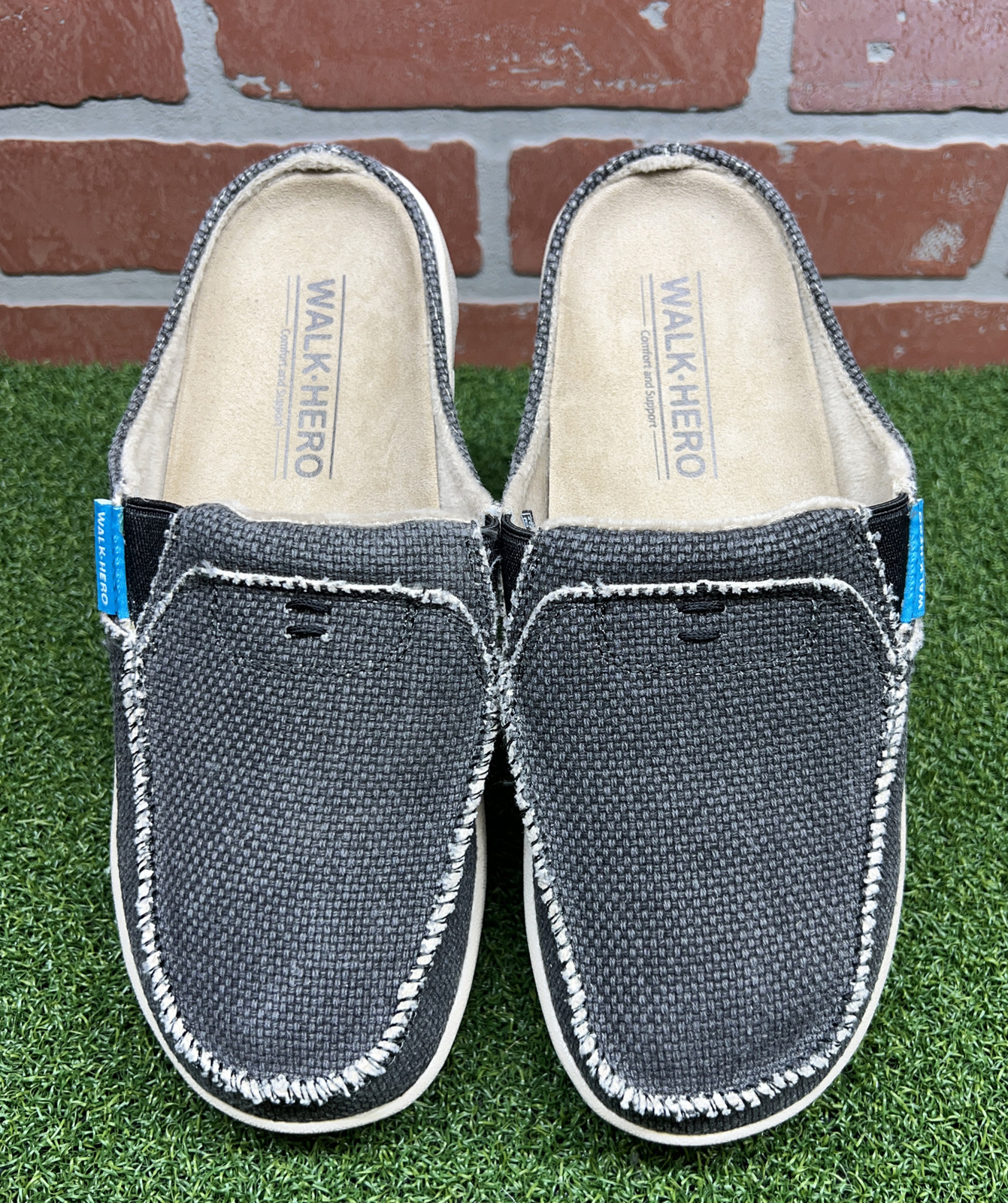 Walk Hero Comfort Shoes With Arch Support Canvas Slip… Gem