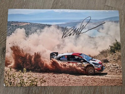 kalle rovanperä Signed 12x8 Rally Photo, Wrc *COA*