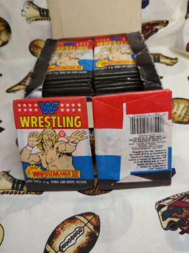 1987 OPEECHEE WWF Wrestling Stars Wrestlemania III Box W/18 Packs Very RARE $$$ - Picture 3 of 5
