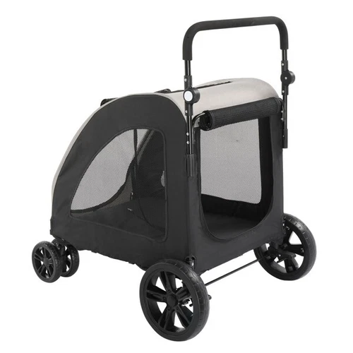 Dog Stroller for Medium To Large Dogs, Foldable Dog Wagon with 4 Wheels - Bild 12 von 19