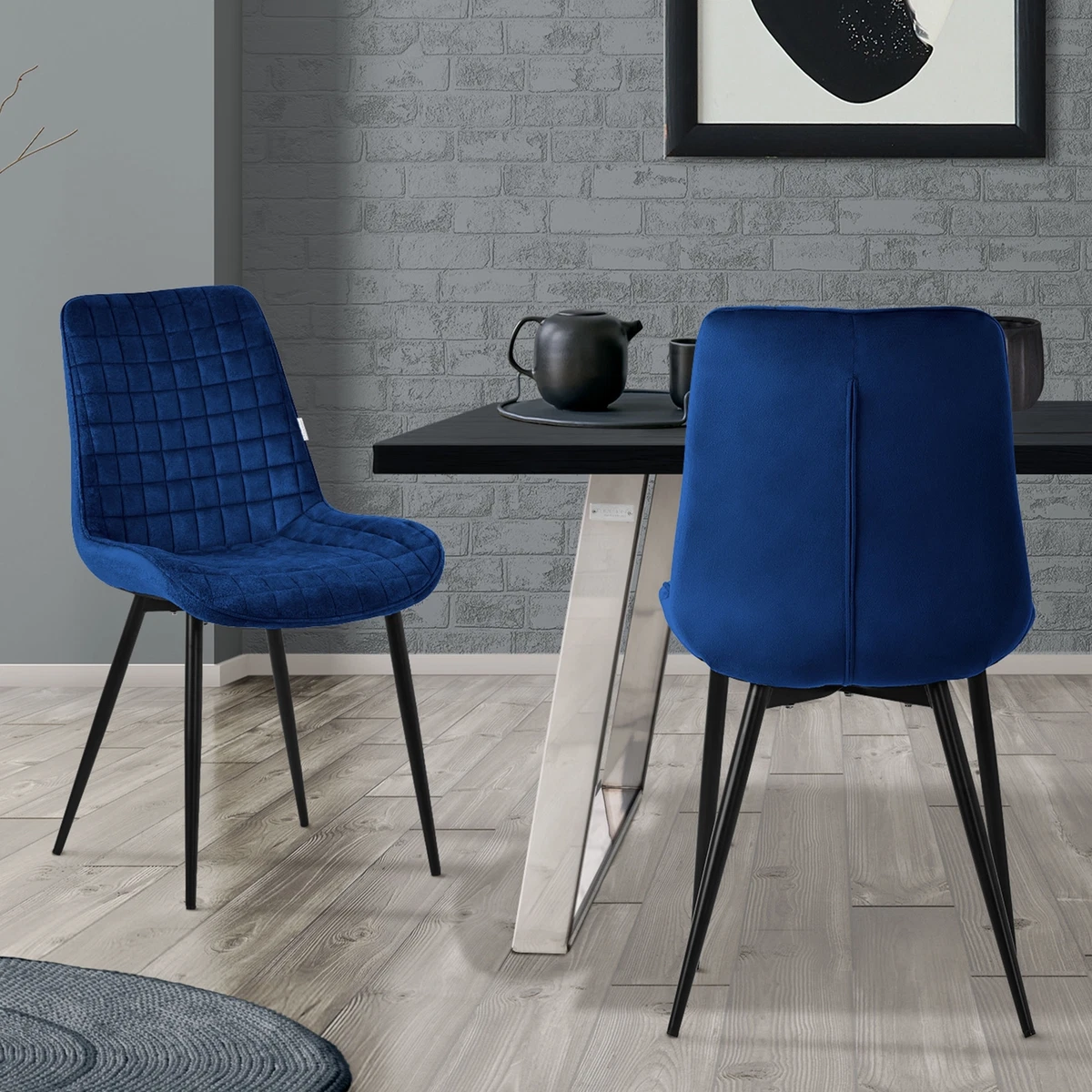 Sedie WOLTU 2Pz Sedie Per Sala Da Pranzo Con Braccioli Poltrona Imbottita Gambe In