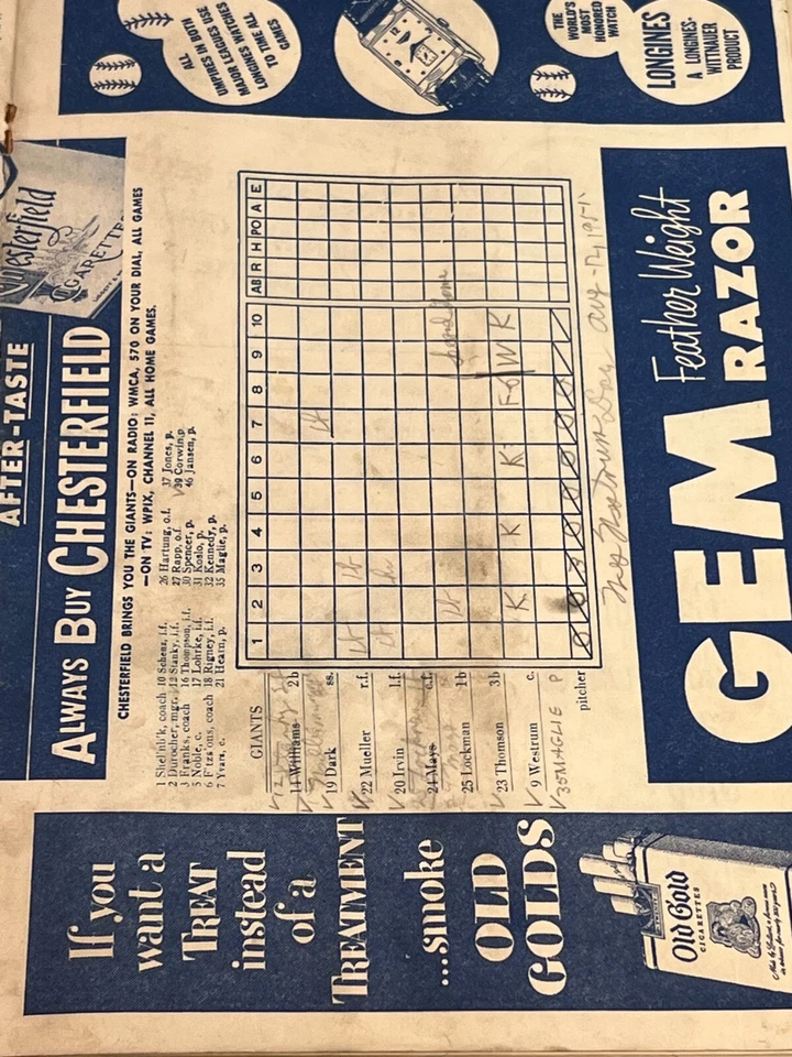 1986 Albany Senators Old Timers Day Hawkins Stadium Baseball Program - Image 3 of 4