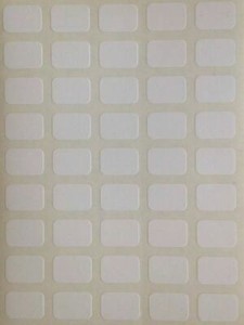 plain white stickers