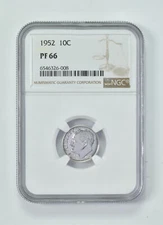 1952 PF66 Roosevelt Dime NGC Brown Label