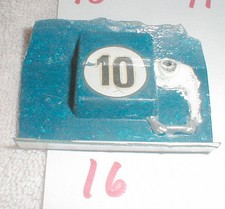 Slot Car Interior with Seats 1 3/4" long X 2 1/2" wide 1960 Vintage Used 16