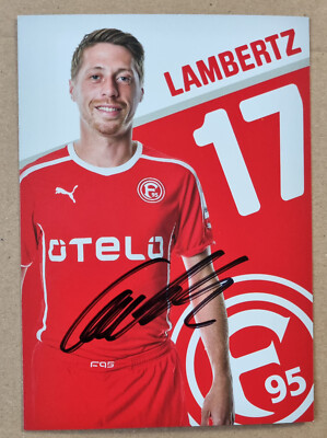   Fortuna Düsseldorf AK   #17   Andreas Lambertz   Autogrammkarte F95   2013/14