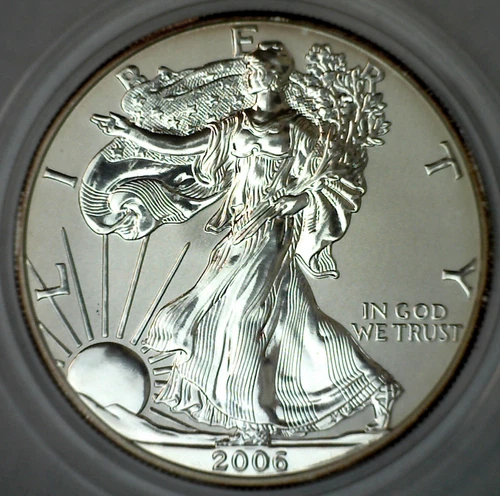 Photo of a 2006-P American Silver Eagle from an eBay listing that sold on Jan 18, 2026