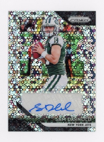 2018 Panini Prizm SAM DARNOLD Rookie RC AUTO AUTOGRAPH SILVER DISCO RARE #RA-SD