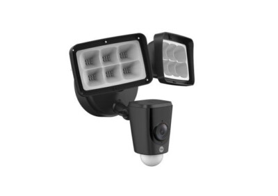 Yale Flutlichtkamera - Schwarz - Zwei-Wege-Gespräch - Bewegungserkennung - YFL01-BLK 