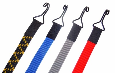 Spanngummi Planenspanner Expander elastisch flach 22mm breit mit 2 Doppelhaken