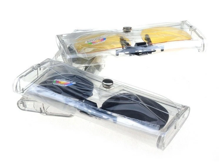 Gafas de sol polarizadas con clip para conducción deportiva lentes de visión nocturna gafas de sol anti-UV Foto 2 de 4