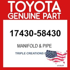 Toyota Genuine 1743058430 Pipe Assy Exhaust Tail 17430-58430 OEM