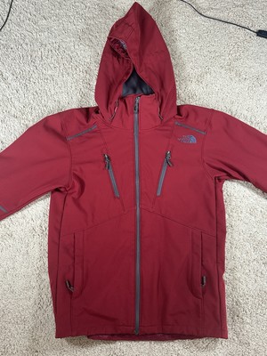 The North Face Jacket Mens Small Apex Red Hooded Fleece Lined