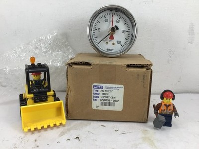 4270852-0002 - WIKA INSTRUMENT - 212.53 2.5'' - 100 PSI GAUGE - *NEW OLD STOCK!*