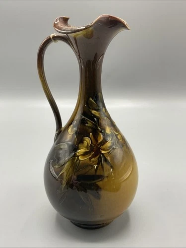 Vintage Antique Rookwood Pottery 3810 Handled Ewer Pitcher Vase Hand Painted