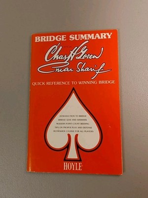 ''Bridge Summary: Winning Bridge'' Chas H. Goren and Omar Sharif (1979) Hoyle PB