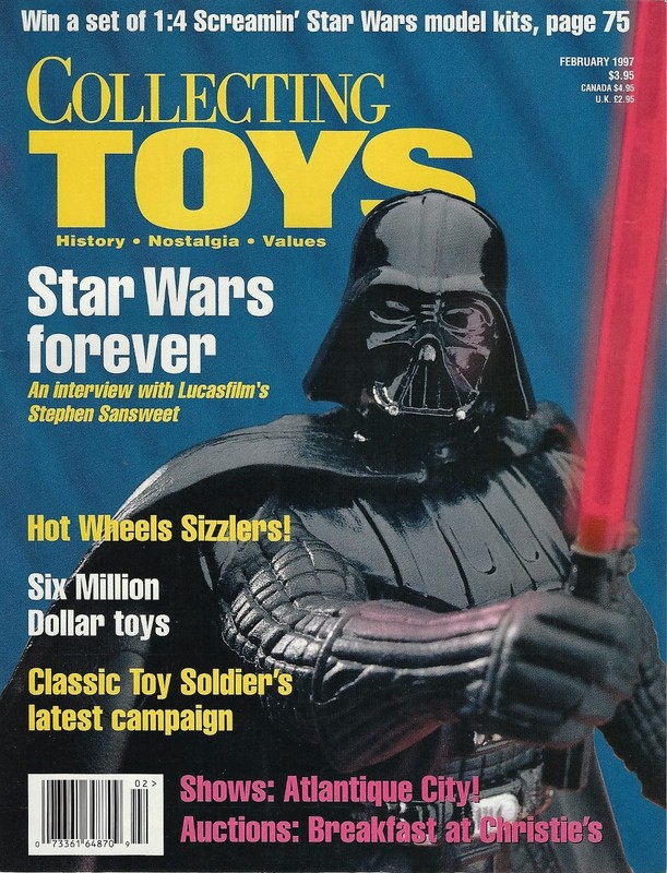 Collecting Toys Magazine, February 1997 with Darth Vader Star Wars Cover/Article