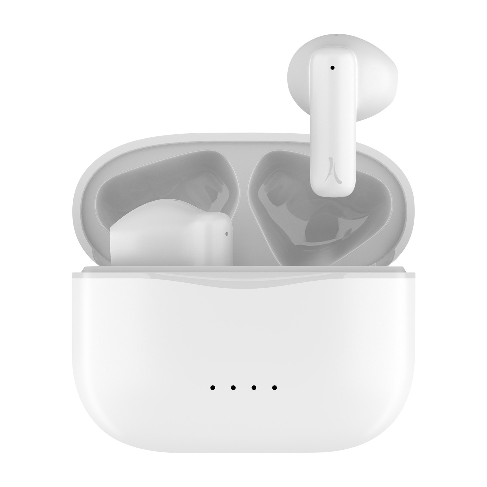 Écouteurs sans fil Bluetooth 5.4 Akashi blanc avec étui charge 30h