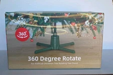 360-Dgree Rotating Christmas Tree Stand for up to 9Ft & 120Lb Artificial Trees,