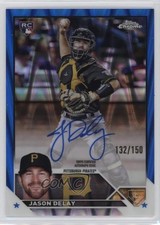 2023 Topps Chrome Update Blue RayWave Refractor /150 Jason Delay #RA-JD Auto n0c