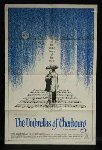 The Umbrellas of Cherbourg 1965 Poster 1 One Sheet 27 x 41 Folded NSS 65/134