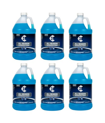 #ad 6 Pack Blue Windshield Washer Fluid Winter Blend Good Until 20* Fahrenheit $67.55