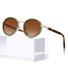 CARFIA Original Round Women's Polarized Sunglasses, Fashion Designer Shades