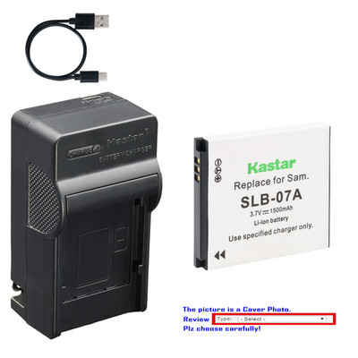 Kastar Battery AC & USB-C Charger for Samsung PL150 PL151 ST45 ST50 ST500 TL205