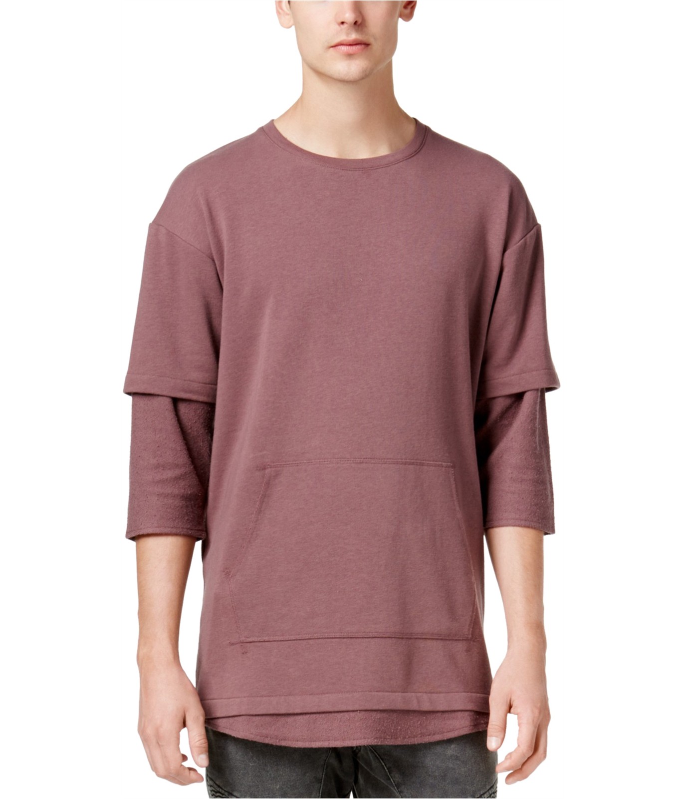 American Rag Mens Layered Basic T-Shirt, Purple, XX-Large