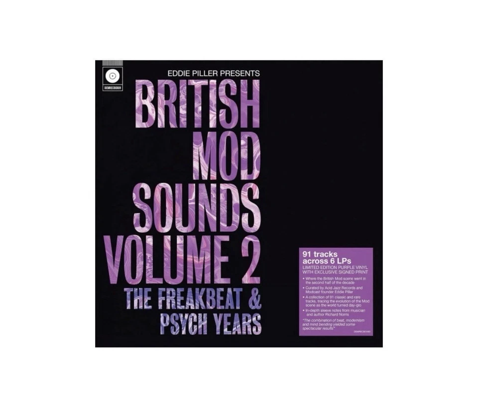 Eddie Piller Presents British Mod Sounds of The 1960s Volume 2 - 91 Tracks 6 LP - Image 2 of 2