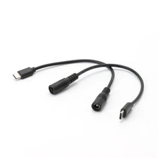 2pcs DC 5.5mm x 2.5mm to USB C Power Cord DC 5525 Female to USB Type C Male P...