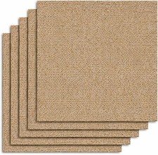 20Pcs Carpet Tiles 50x50cm Carpet Floor Tiles Non-Slip Flooring Rugs BEIGE