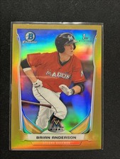 2014 Bowman Draft Chrome Brian Anderson #CDP91 Gold Refractor /50 (RC)