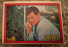 1981 Donruss Dallas J.R. Ewing Larry Hagman Card #53 Vintage