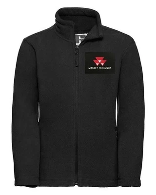 RUSSELL Kids/Children's Massey Ferguson Embroidered Full Zip Fleece Jacket - 1- 12 yrs