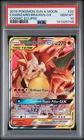 2019 POKEMON SUN & MOON COSMIC ECLIPSE #22 CHARIZARD & BRAIXEN GX PSA 10