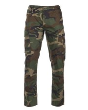 Teesar Cargo Hose Herren Armee RipStop Woodland Camouflage Slimfit