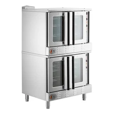 Double Deck Standard Depth Full Size LP Convection Oven w/ Legs - 108K BTU