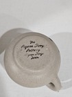 Pigeon Forge Pottery~Ceramic Creamer & Lidded Sugar Bowl~Dogwood~Blue Interior — photo 6