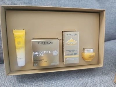 L'Occitane Immortelle Divine Collection 4 Piece Set New In Box Free Shipping