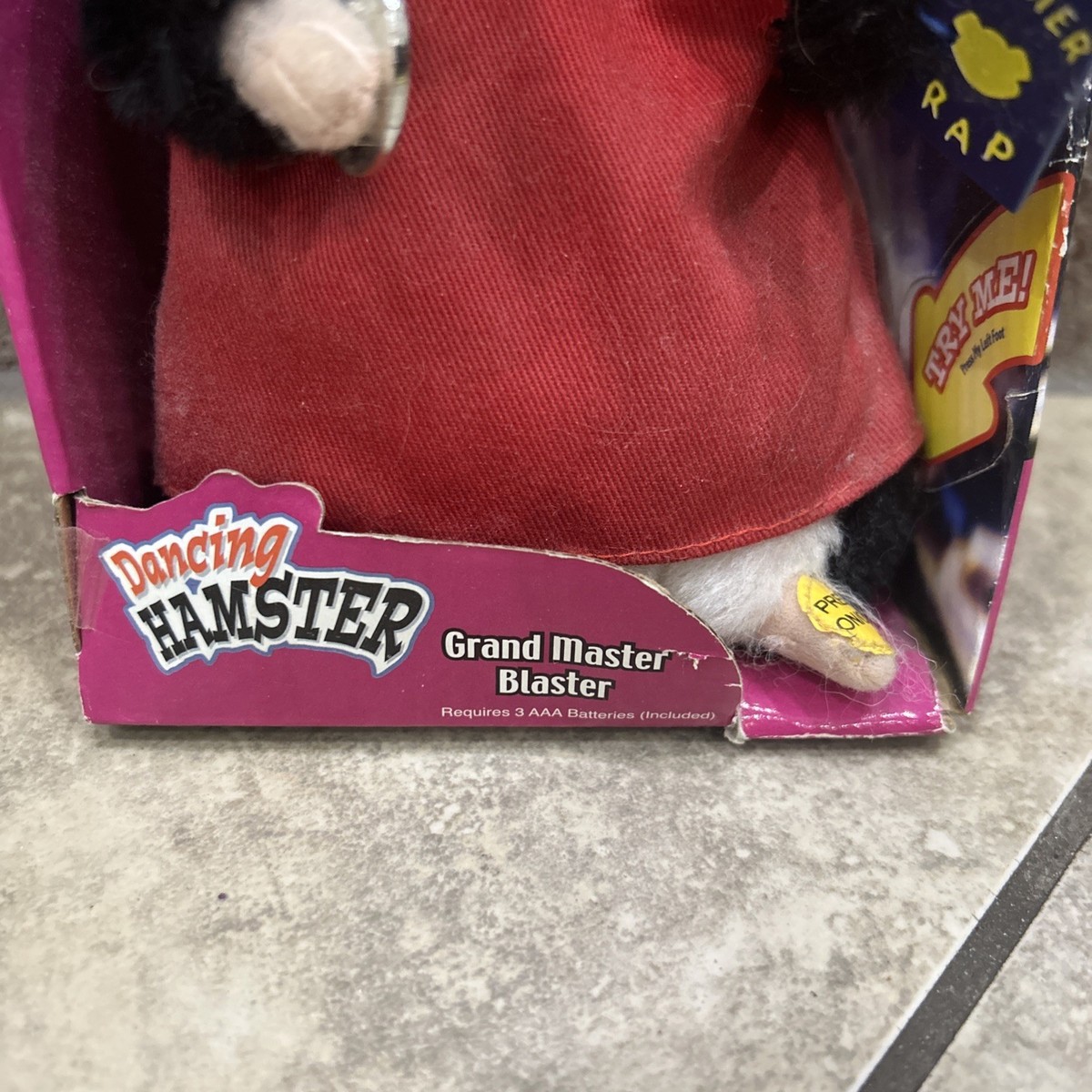 Gemmy Dancing Hamster Grand Master Blaster Rockafeller Skank Toy