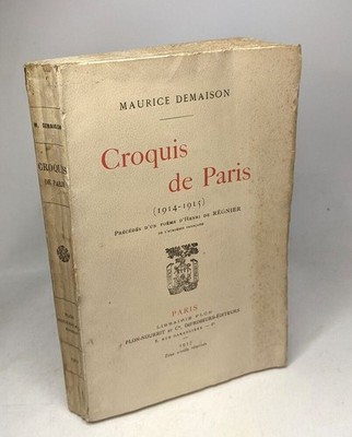 Skizze von Paris Plon Nut et Co | Demaison | Guter Zustand