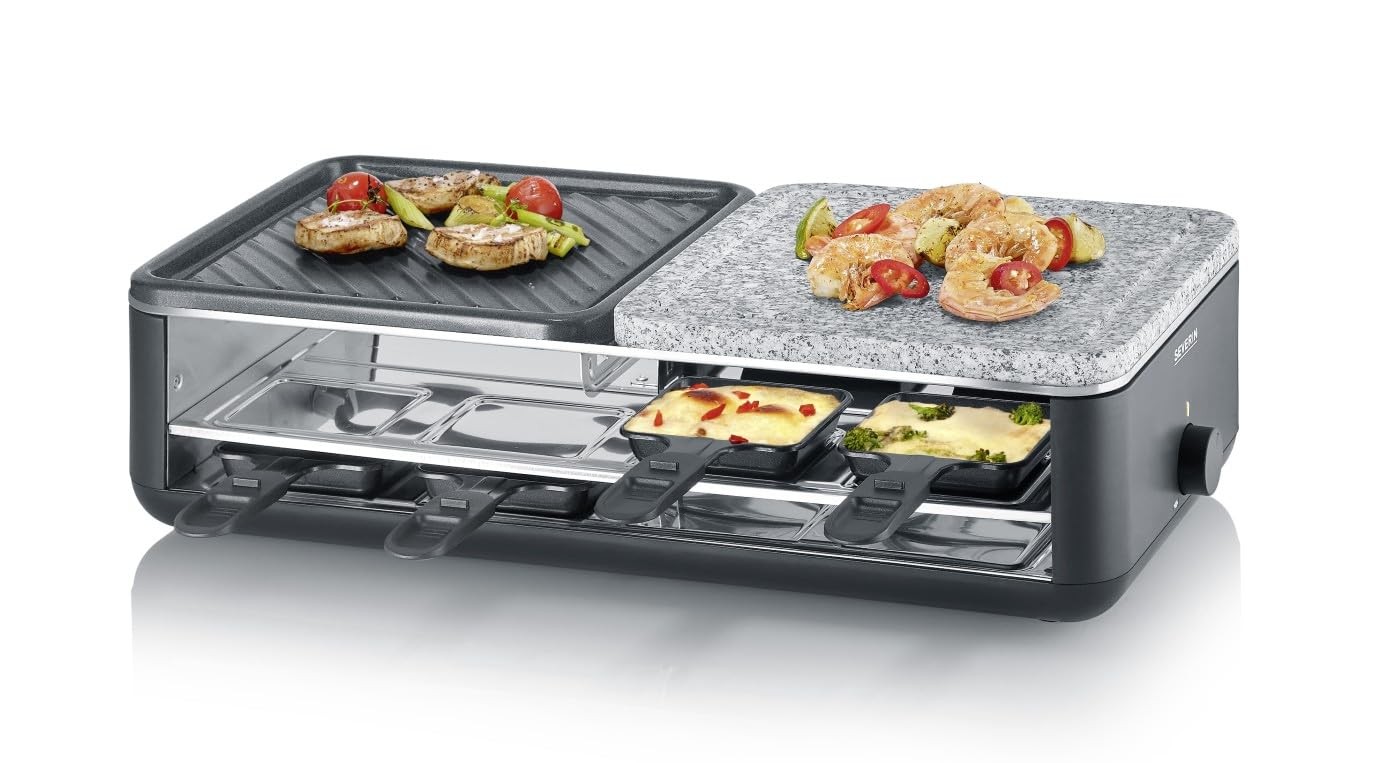 Grill à Raclette Céramique pour Soirées Conviviales en Famille