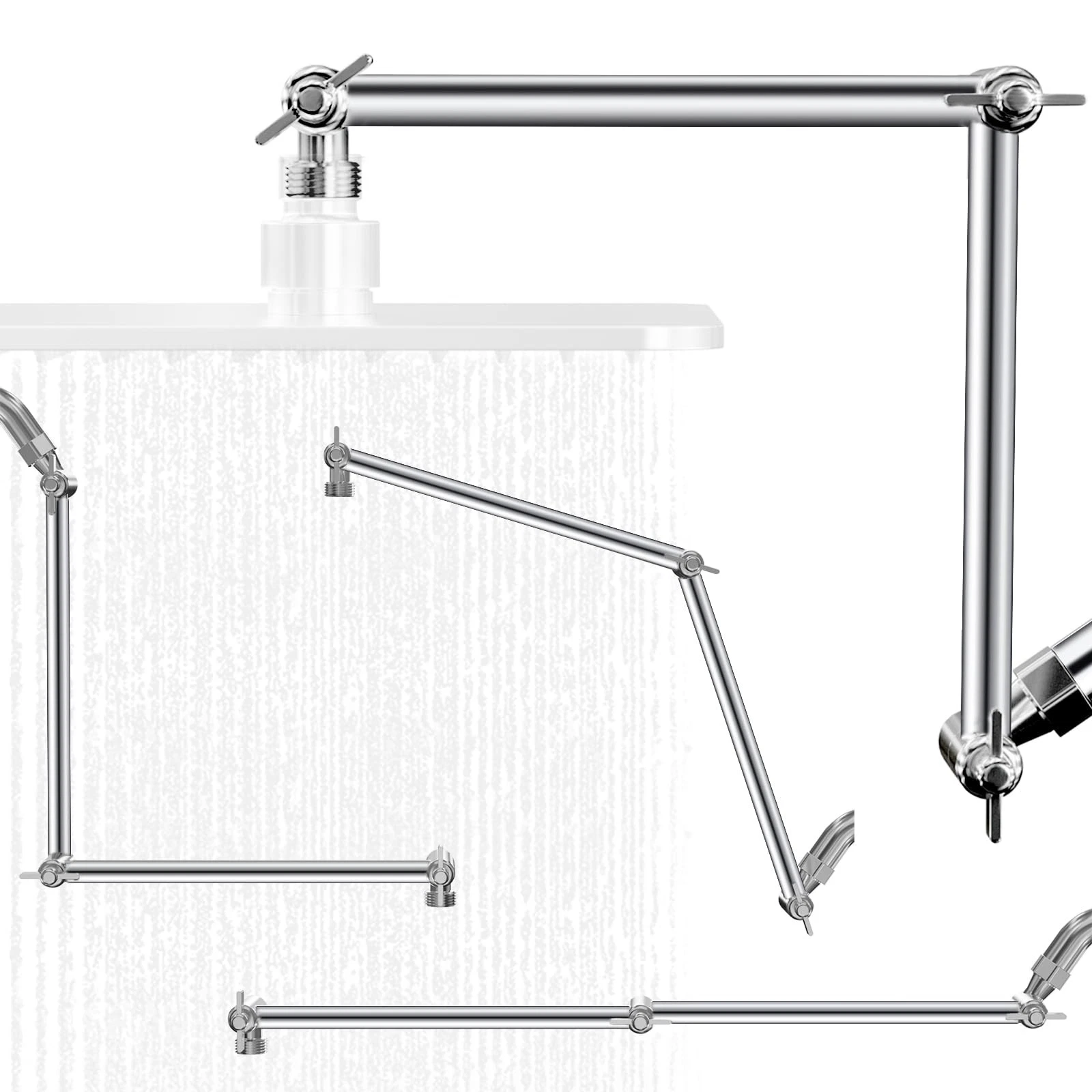 20 IN Shower Head Extension Arm, AntiLeak Adjustable Shower Arm Extender for ...
Opens in a new wind