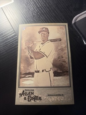 2018 Topps Allen & Ginter Ronald Acuna Jr Box Loader Rookie Oversized with Pack