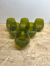 Lot Of 6 Ardbeg Whisky Glasses Green Color Collection