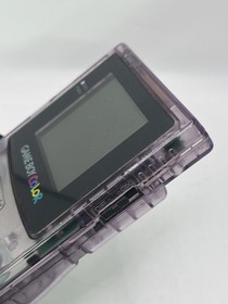 Nintendo Game Boy Color Handheld System Atomic Purple CGB-001 TESTED Works!