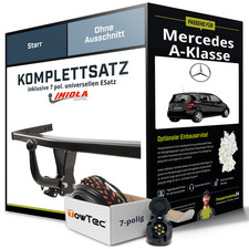 Für MERCEDES A-Klasse Typ W168 Anhängerkupplung starr +eSatz 7pol uni 97-04 NEU
